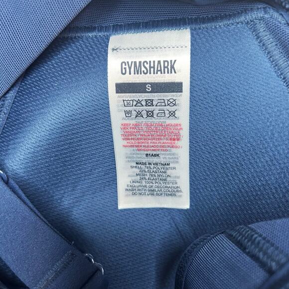 NWOT Gymshark Open Back Sports Bra Navy Blue Size S - Picture 8 of 8